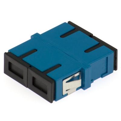 China Flangeless SM MM SC Duplex Fiber Optic Adapter Green Blue Beige Aqua Violet for sale
