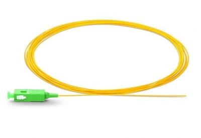 China SC/APC OS2 Singlemode 2.0mm G652D Fiber Optic Pigtail In FTTx Yellow Jacket for sale