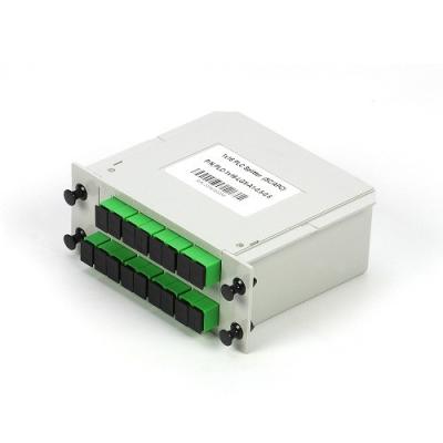 China Divisor tipo cassette do PLC da fibra ótica da manutenção programada G657A1 LGX de 1*16 SC/APC na rede à venda