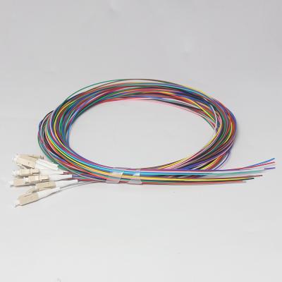 China LC/UPC Multimode Fiber Optic Pigtail 12 Color 62.5/125μM OM1 for sale