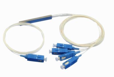 China 0.9mm FTTH Fiber Optic PLC Splitter 1x4 1x8 1x16 1x32 for sale