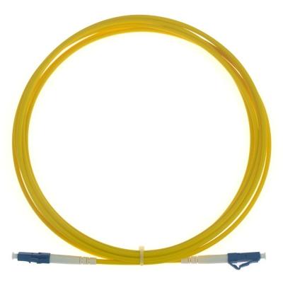 China LC UPC To LC UPC Patch Cord Simpex Single Mode OS2 2.0mm LSZH for sale