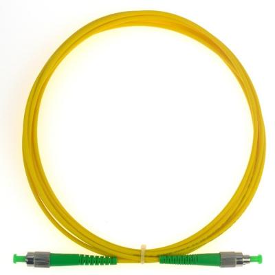 China FC APC To FC APC Patch Cord Simpex Single Mode 3.0mm LSZH OM2 Patch Cable for sale