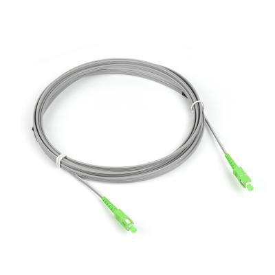 China Drop Wire Cable Patch Cord SC APC To SC APC Patch Cords Single Mode FTTH Flat Fiber Optic for sale