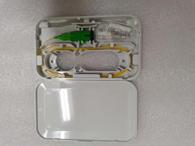 China SC APC 1 Port Fiber Optic Termination Box 0.9mm Cable Pigtail SC APC Adapter SX for sale