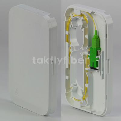 China FTTX 1 Core FTTH Junction Box Fibre Terminal Box SC Adapter Pigtail for sale