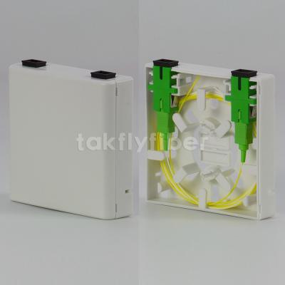 China 2 Port Fiber Optic Termination Box Fiber Splitter Distribution Box for sale