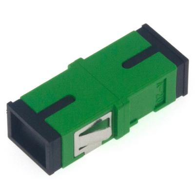 China Single Multimode SC To SC Simplex Plastic Fiber Optic Adapter Without Flange for sale