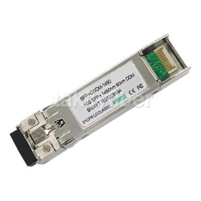 China 10G SFP+ CWDM Optical Transceiver Module 1470nm to 1610nm LC 24dB EML Compatible With CISCO HP H3C for sale