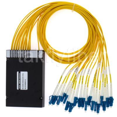 China Porto do monitor da multiplexação de divisão de comprimento de onda da fibra de 18CH CWDM Mux Demux único opcional à venda
