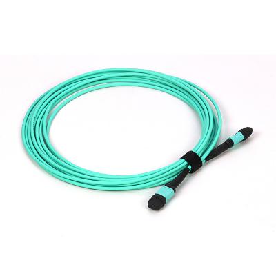 China Fiber Optic MTP MPO Trunk Cable Multimode OM3 OM4 3.0mm LSZH for sale