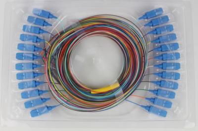 Cina 12 PVC monomodale dello Sc a fibra ottica UPC 9/125μM LSZH della treccia di colore in vendita