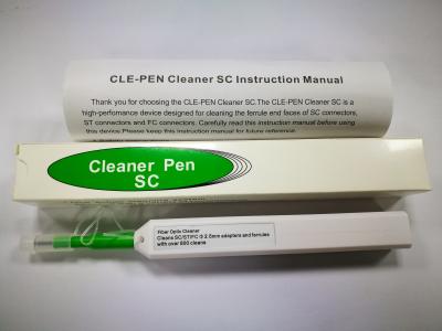 中国 2.5mmのSC/FC/ST/E2000繊維光学の工具セットのクリーニングのペン1のかちりと言う音繊維のクリーニングのペン 販売のため