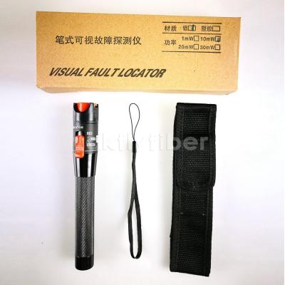 China Pen Type Red Light Source VFL Visual Fault Locator 10mW FTTH Fiber Optic Tester for sale