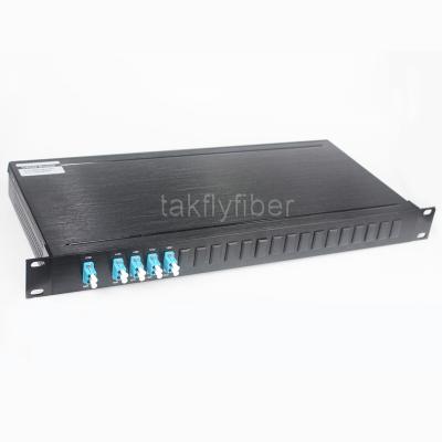 China 8+1CH CWDM Mux Demux 1U Chassis Coarse Wavelength Division Multiplexing With Express Port for sale