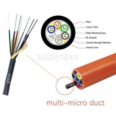 China 12C 24C 48C 96C GCYFTY Outdoor Fiber Optic Cable Non-Metallic HDPE GCYFXTY Air Blown Micro fO Cable for sale