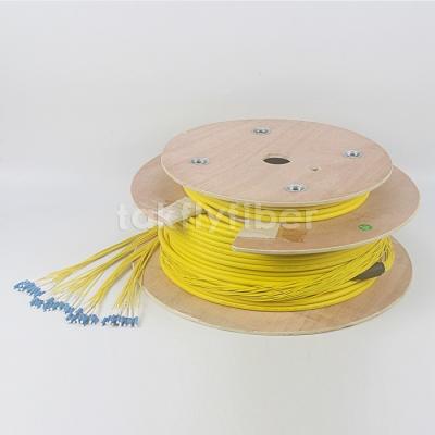 China LC UPC 48 Cores Indoor Distribution Cable Single Mode OS2 Pre Terminated for sale