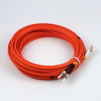 China MM OM1 Duplex  LC To ST Fiber Optic Patchcord 3.0mm LSZH 15 Meter for sale