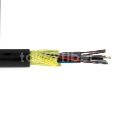 China 12 To 144 Cores ADSS Fiber Optic Outdoor Cable Self Supporting Aerial Cable for sale