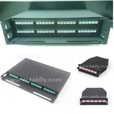 China High Density MPO/MTP Fiber Optical Patch Panel 192 Cores With LGX Cassettes for sale