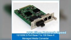 10G onbeheerde vezelmediaconverter met SFP+& RJ45-poort Fabriek directe verkoop Betrouwbare netwerkverbinding