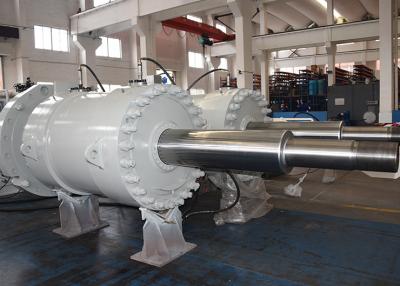 China Cilindro hidráulico da descarga do grande furo resistente para o transporte/equipamento elétrico à venda