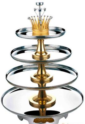 China 4 Tier Buffet Revolving Stand Stainless Steel Cookwares For Seafood for sale