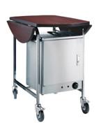 China Folding Guest Room Service Trolley With Thermal Box Buffet Equipment for sale