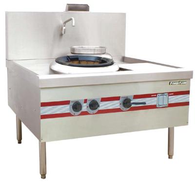 China Environmental Chinese Cooking Stove Quiet Turbo Wok Range 1200 x 1220 x (810+450) mm for sale
