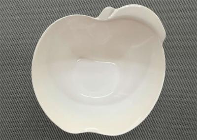 China Apple Shape Melamine Dinnerware Bowl Diameter 15cm Weight 154g White Porcelain Bowl for sale