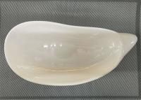 中国 白いメラミン ディナー・ウェアのトランペット-貝-皿の長さ25cmの重量405gを形づけて下さい 販売のため