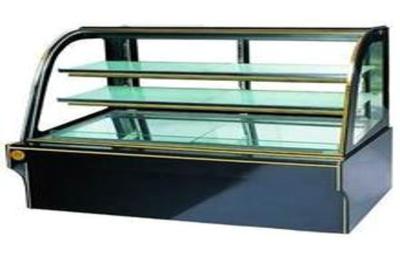 China Glass Door Upright Cake Cooling Showcase Granite Base , Food Warmer Showcase 3 for sale