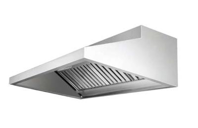 China EH-115 Silver Commercial Stainless Steel Exhaust Hood With Filter For Kitchen for sale