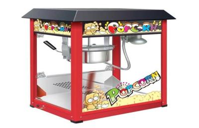 China Painting Iron Countertop Popcorn Machine With Organical Glass For Snack Shop for sale