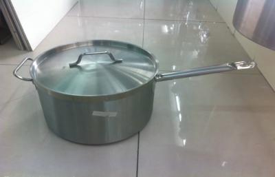 Chine Cookwares d'acier inoxydable de la cuisine 3.0mm, casserole en aluminium argentée YX103301 de sauce à vendre