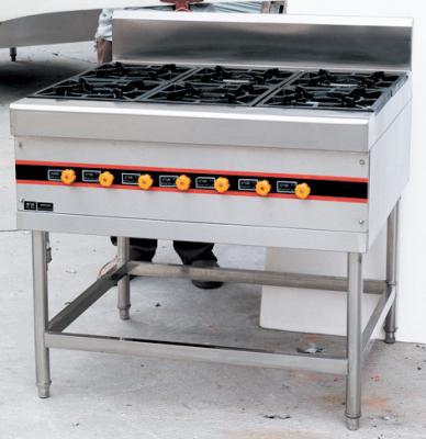 China Floor Type LPG Gas Cooking Range / Gas Burner Range BGRL-1280 For Restaurant for sale