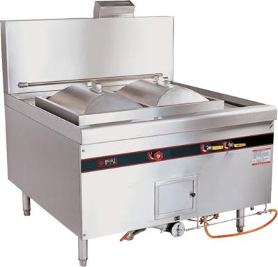 China Commercial Natural Gas Rice Roll Steamer / Cooking Steamer 96kw For Restaurant for sale