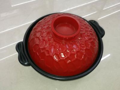 Chine Ensembles de vaisselle de porcelaine de restaurant/plat de fer pots de porcelaine avec le diamètre en bois de support 16CM 28CM à vendre