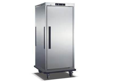 China Stainless Steel Single Door Heated Holding Cabinet Commercial Food Warmer Cart for sale
