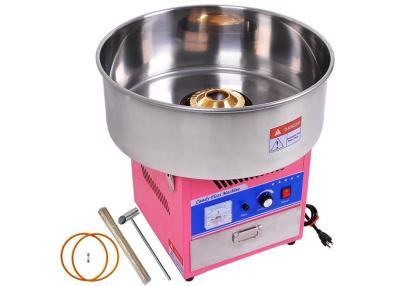 China Stainless Steel Snack Bar Equipment / Electric Cotton Candy Floss Machine for sale