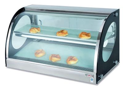 China Mostra 40-85°C de aquecimento bonde do aquecedor de alimento do armário de exposição do pão da parte superior contrária à venda