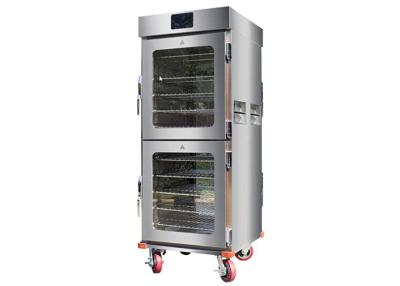 China Food Warmer Showcase JUSTA Four Glass Door Movable Food Warmer Cart 10 Racks for sale