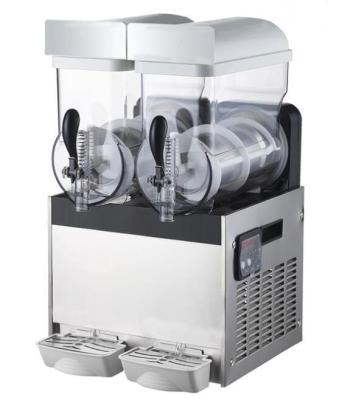 China Commercial Stainless Steel Double Heads 15Lx2 Slush Machine for sale