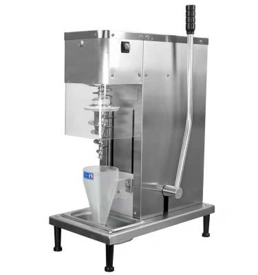 China Manuelle Jogurt-Eiscreme-Erschütterungs-Maschinen-Tischplattenwerbung, die halb automatisches mischt zu verkaufen