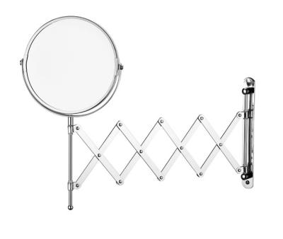 China Home hotel bathroom makeup mirror HD retractable vanity mirror rotatable wall-mounted nail-free beauty mirror for sale