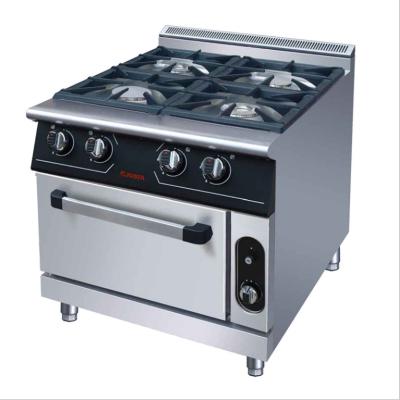 China JUSTA New type Stainless Steel Kitchen Equipments 4.8KW PNG Gas Burner With Oven for sale