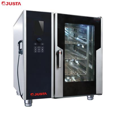 China JUSTA Electric Range Oven 10-Tray Combi Baking Steaming Oven EWR-10-11-H for sale