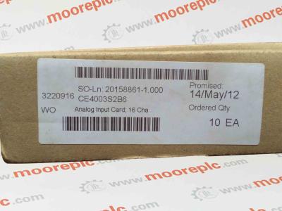 中国 エマーソンの予備品A6220の機械類の健康のモニターA6312のデュアル・チャネル速度のキーのモニターDHLは放します 販売のため