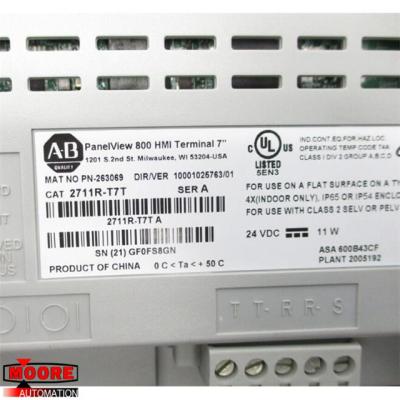 China 2711R-T7T  2711RT7T  Allen Bradley  AB  PANELVIEW 800 7-INCH HMI TERMINAL for sale