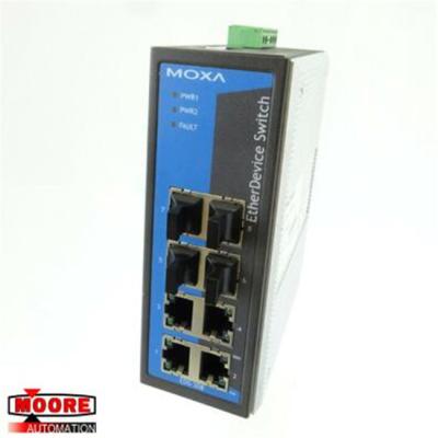 China Os ethernet Unmanaged de EDS-308 EDS308 MOXA comutam com 8 C.C. do interruptor de dispositivo 24v do éter dos portos à venda